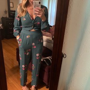 Abercrombie Floral Jumpsuit